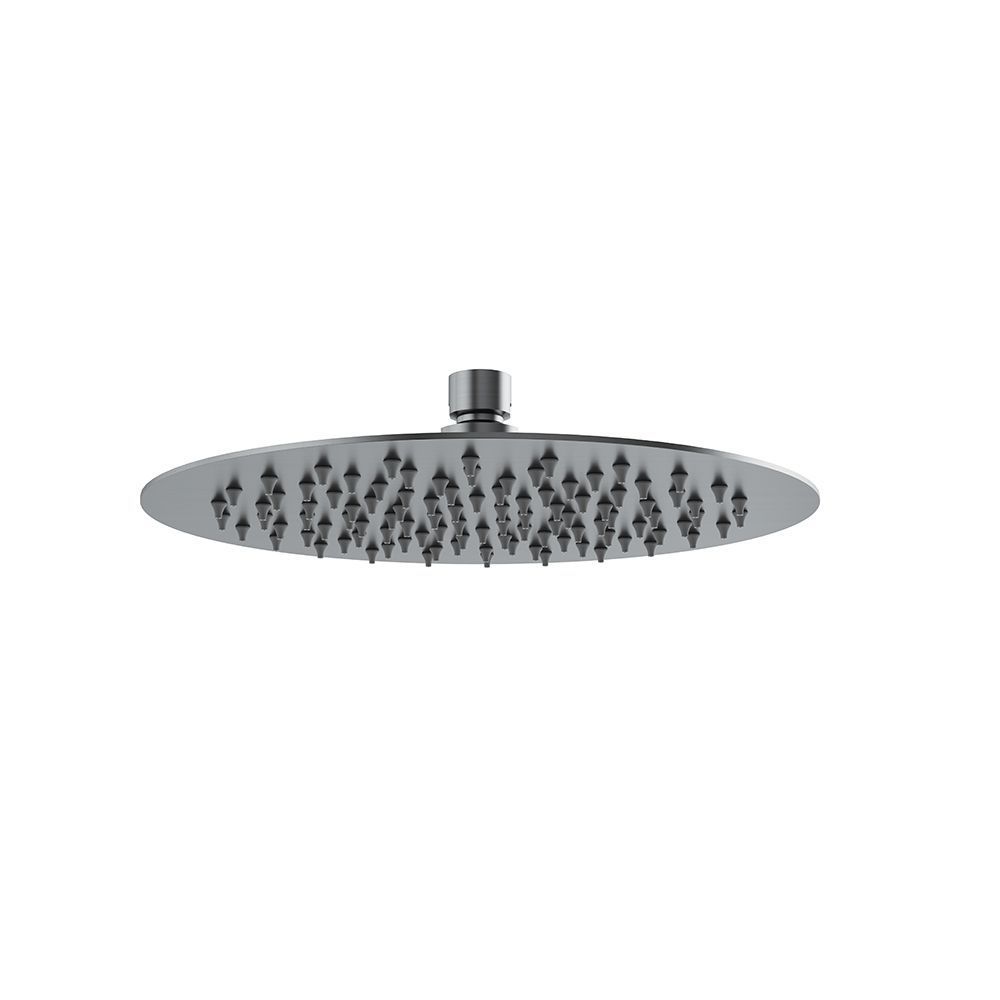 Circular shower head Ø250 Gun metal light