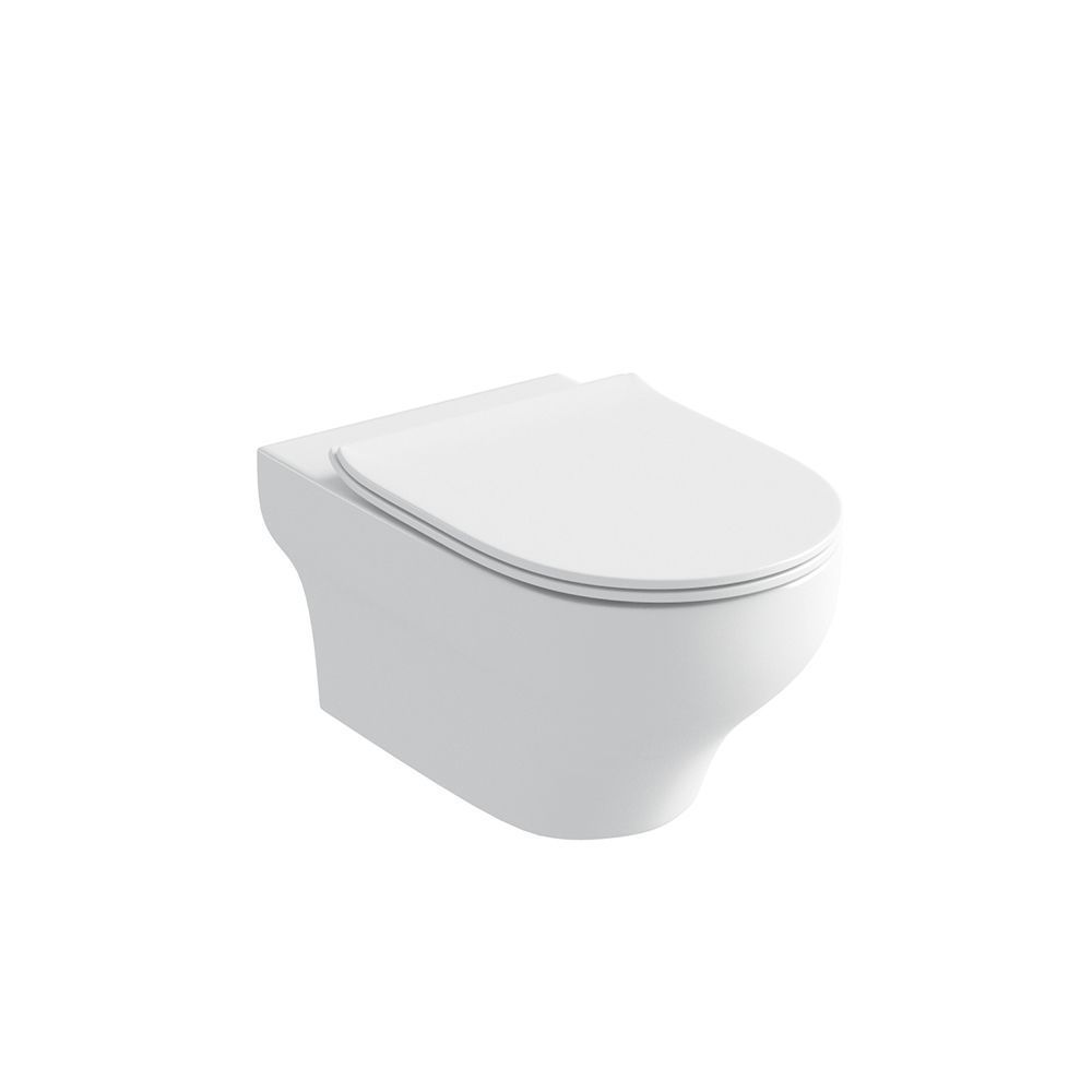 Olympia Clear Rimless White glossy - Λεκάνη κρεμαστή