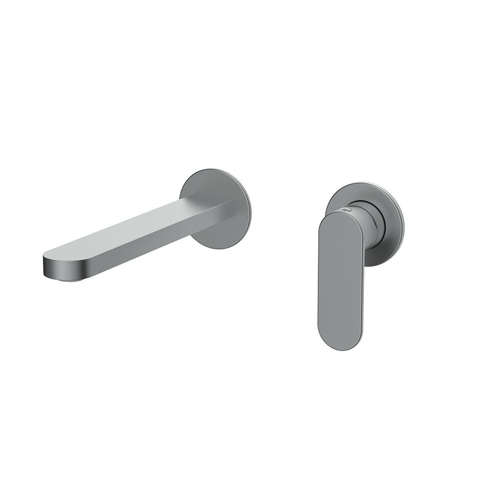 Orabella Aspen Gun metal light - Single lever 2 hole, concealed basin mixer