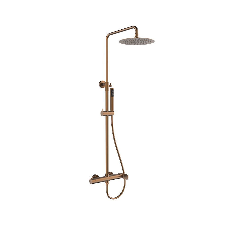 Orabella Aspen Rose gold - Στήλη ντουζ με στρόγγυλη κεφαλή Φ250
