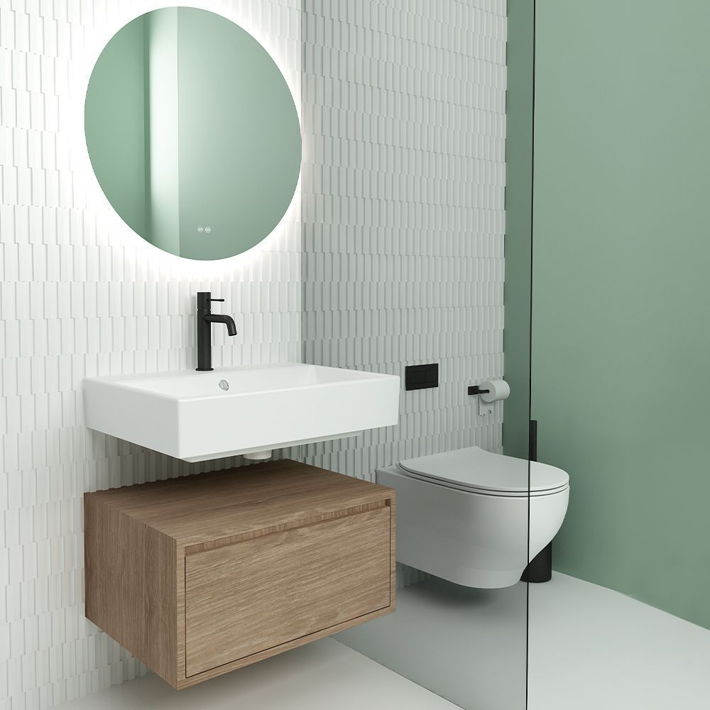 Orabella Drawer Amabile 60 - Κρεμαστό Έπιπλο Μπάνιου με πορσελάνινο νιπτήρα Tecla