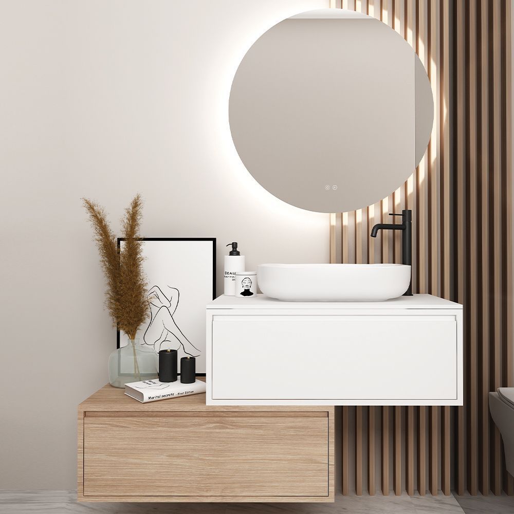 Orabella Drawer asymmetrical 80 - Κρεμαστό Έπιπλο Μπάνιου