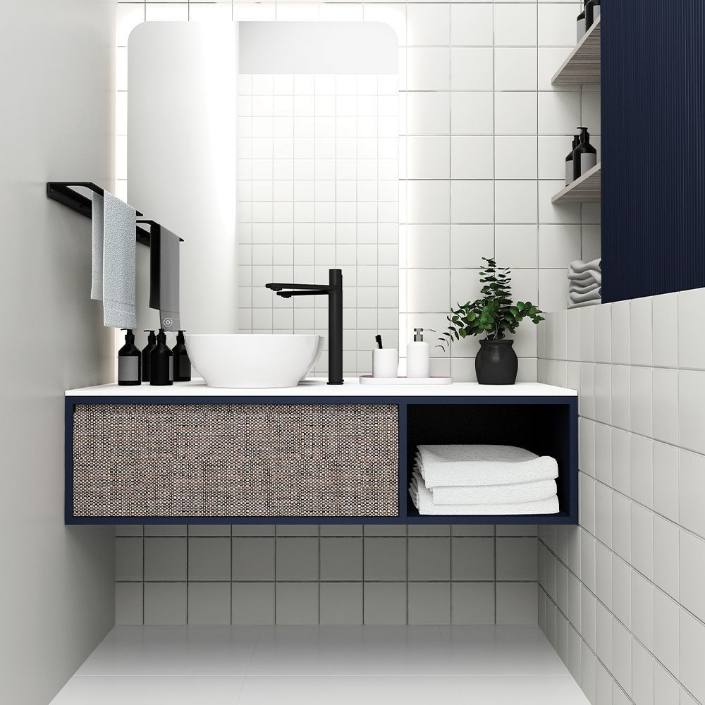 Orabella Drawer with shelf 120 - Κρεμαστό Έπιπλο Μπάνιου