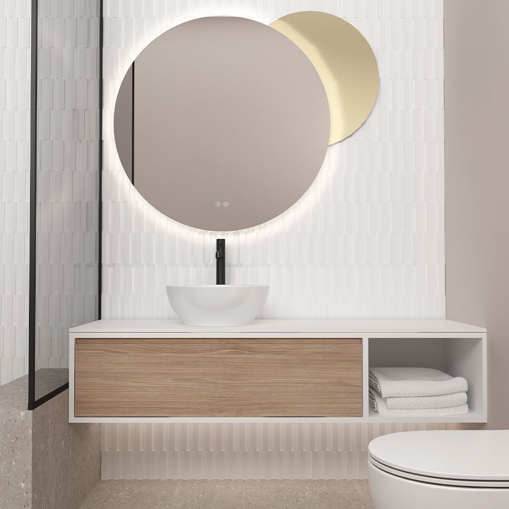 Orabella Drawer with shelf 140 - Κρεμαστό Έπιπλο Μπάνιου