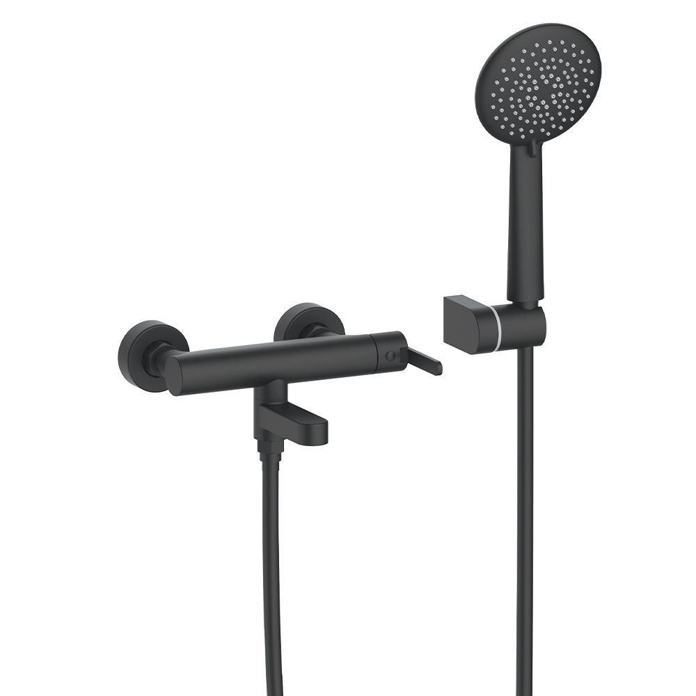 Orabella Marea Black matt - Single lever bath shower mixer
