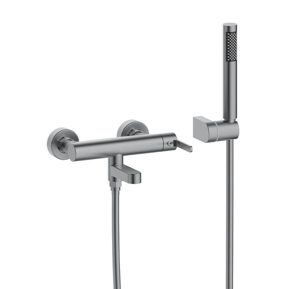 Orabella Marea Gun metal light - Single lever bath shower mixer