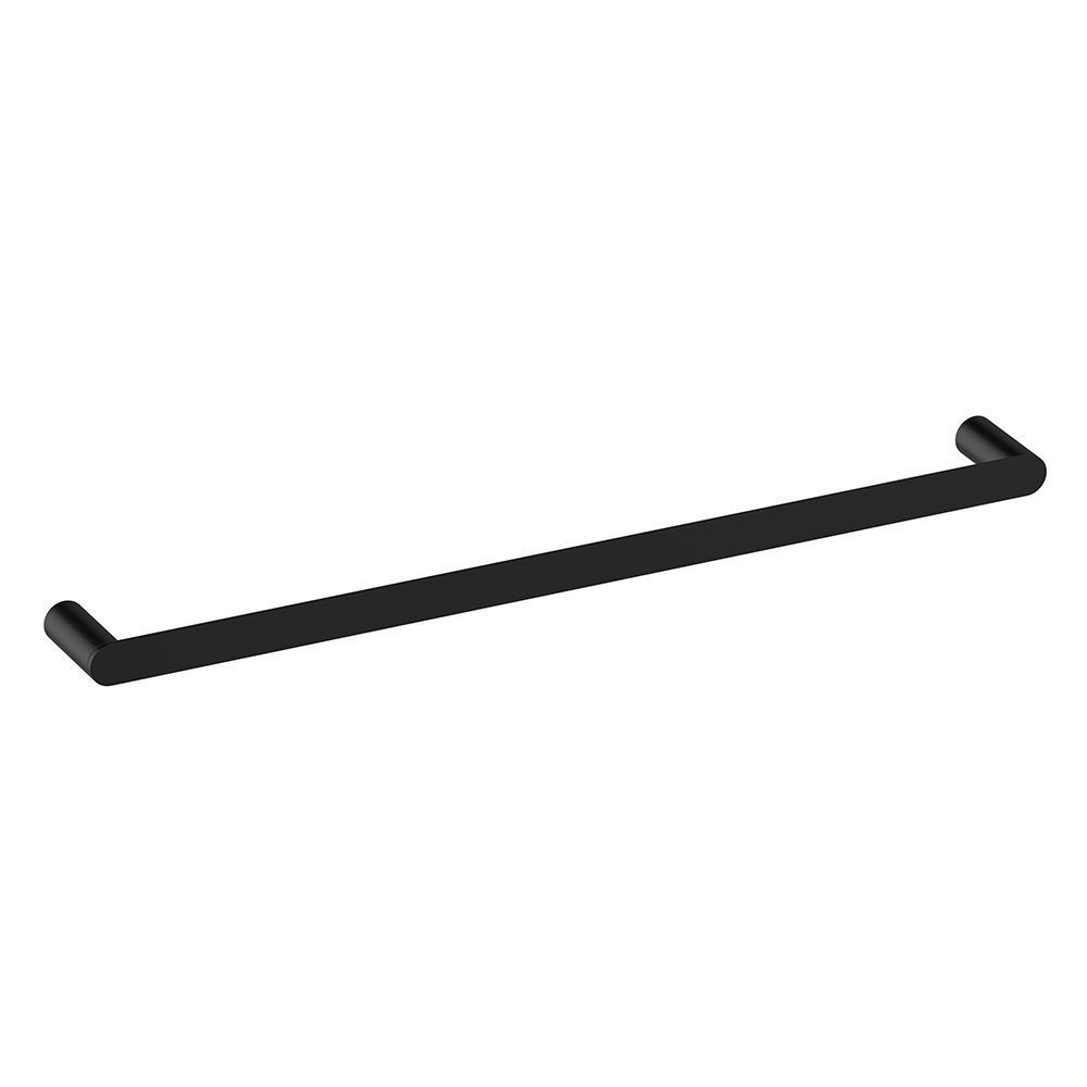 Single towel rail 01 Black matt