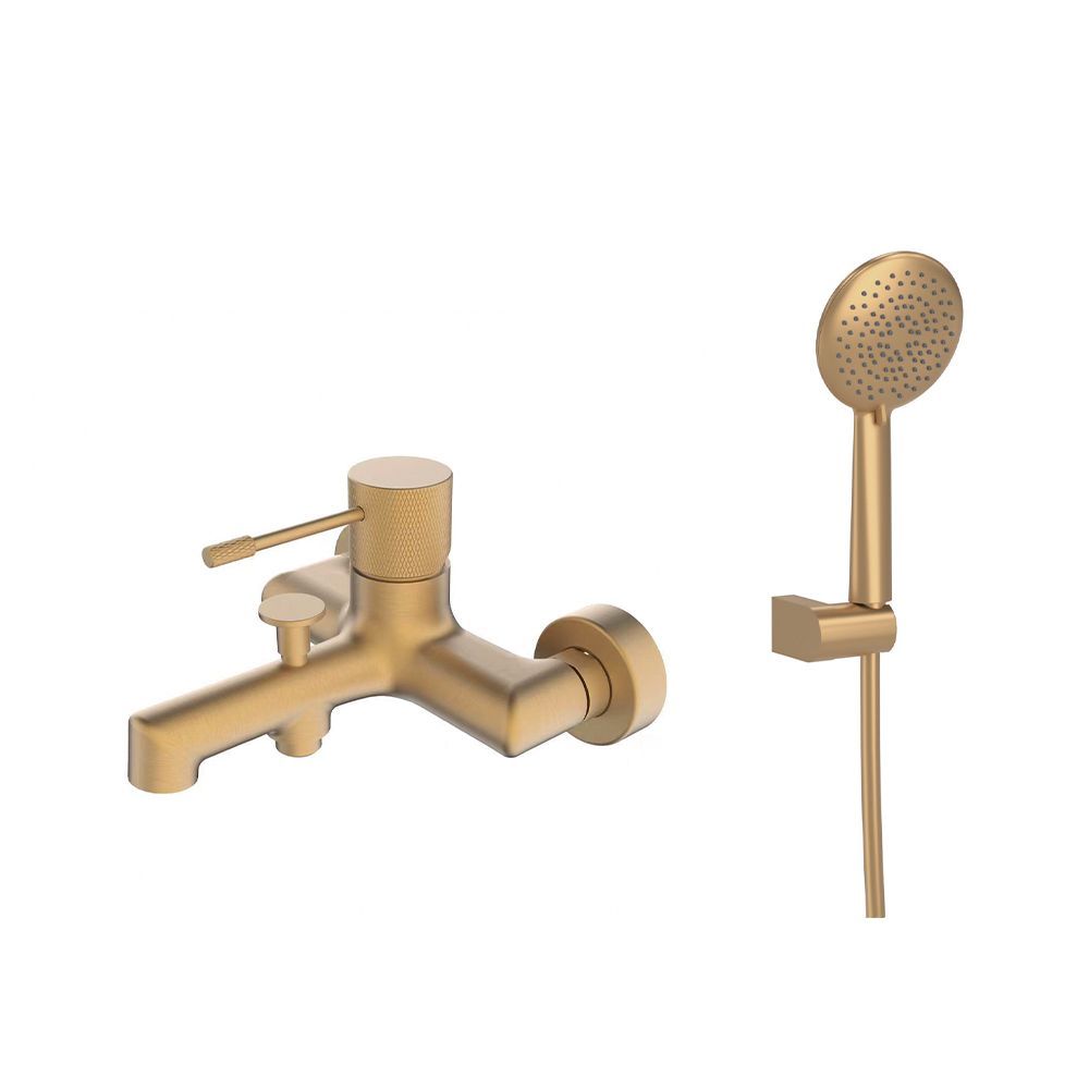 Orabella Terra Brushed gold - Single lever bath-shower mixer