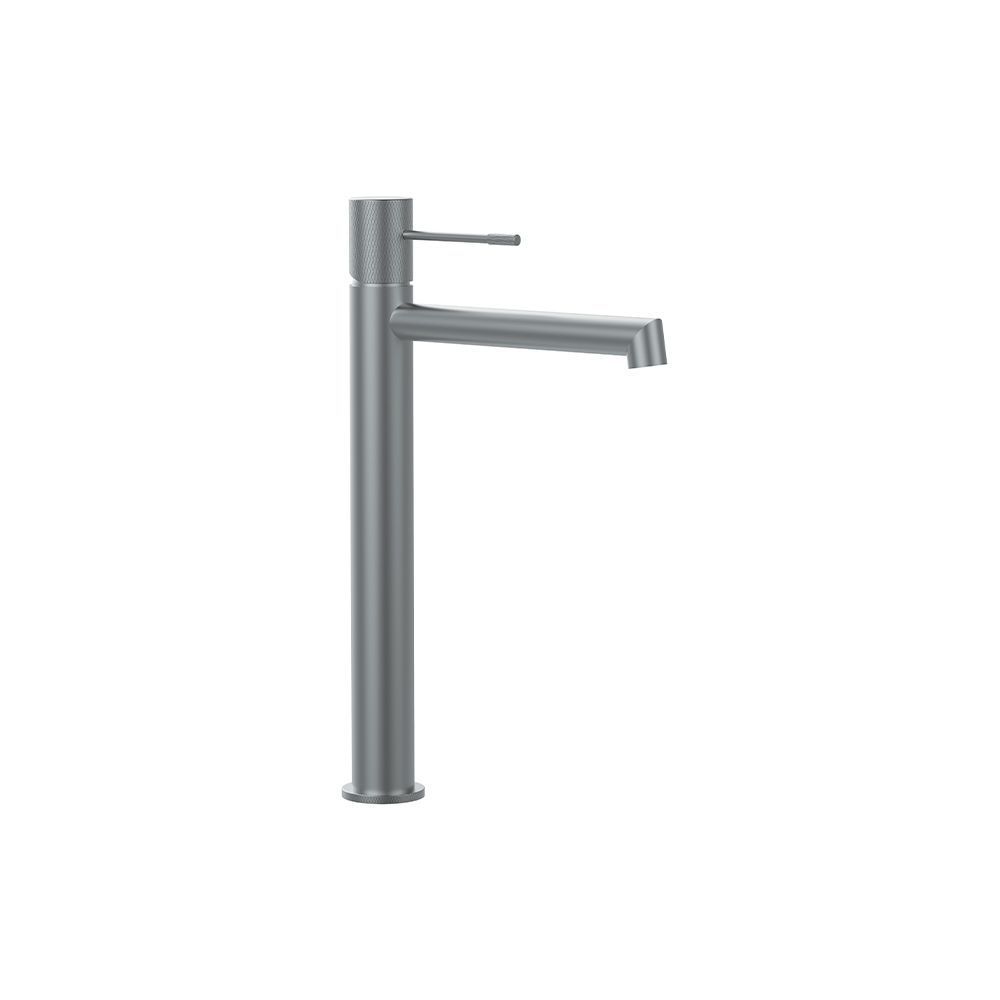 Orabella Terra Gun Metal Light - Single lever high riser basin mixer