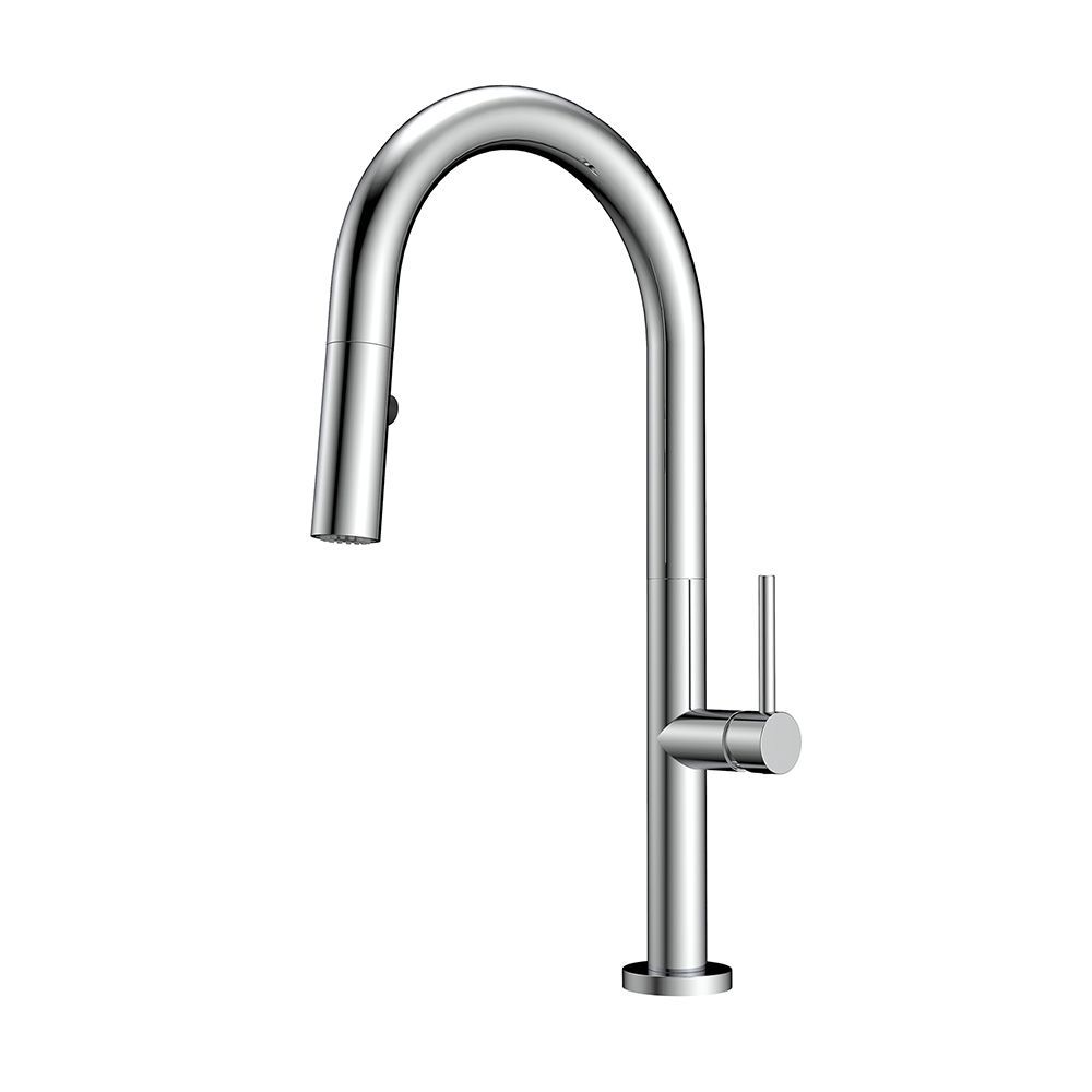 Orabella Vertigo - Single lever kitchen mixer with pull out spray with 2 exits C/B