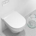 Olympia Clear Rimless White glossy - Λεκάνη κρεμαστή