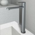 Orabella Aspen Gun metal light - Single lever high riser basin mixer
