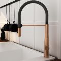 Orabella Bracket Rose Gold - Μπαταρία Κουζίνας με αποσπώμενο ντουζ 2 ροών