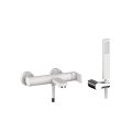 Orabella by Armando Vicario Glam white matt - Single lever bath shower mixer