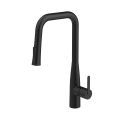 Orabella Comfort black matt - Single lever kitchen mixer with pull out spray 2 exits