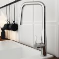 Orabella Comfort - Single lever kitchen mixer with pull out spray 2 exits Chrome