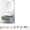 Orabella Drawer Amabile 60|80|100- Wall hung bathroom furniture with porcelain Tecla washbasin