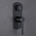 Orabella Elegance Black matt - Single lever concealed 2 way bath shower mixer