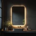 Orabella Καθρέπτης LED ορθογώνιος - 80Χ60 cm με λειτουργεία anti-fog