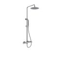 Orabella Marea Gun metal light - Shower column with a circular shower head Ø250