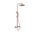 Orabella Marea Rose gold - Shower column with a circular shower head Ø250
