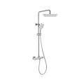 Orabella Marea - Thermostatic shower column with a square shower head 250X250 Chrome