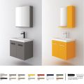 Orabella Miren 61 - Wall hung bathroom furniture with porcelain Orabella washbasin