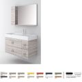 Orabella Mood|Amabile|Touch 100 - Wall hung bathroom furniture with porcelain Tecla washbasin