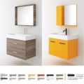 Orabella Mood|Amabile|Touch 80 - Wall hung bathroom furniture with porcelain Tecla washbasin