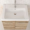 Orabella Navona 61 - Wall hung bathroom furniture with porcelain Orabella washbasin
