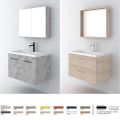 Orabella Navona 81 - Wall hung bathroom furniture with porcelain Orabella washbasin