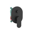 Orabella Oval Black matt - Single lever concealed 2 way bath shower mixer
