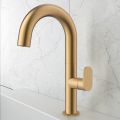 Orabella Oval Brushed gold - Μπαταρία νιπτήρος
