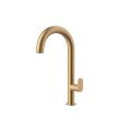 Orabella Oval Brushed gold - Single lever high riser basin mixer
