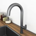 Orabella Oval Gun metal - Single lever kitchen mixer