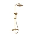 Orabella Preciosa Brushed gold - Στήλη ντουζ με στρόγγυλη κεφαλή Φ250