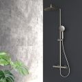 Orabella Preciosa Brushed nickel - Shower column with a circular shower head Ø250