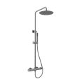 Orabella Preciosa Gun metal light - Shower column with a circular shower head Ø250