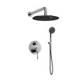 Orabella Preciosa - Shower set εντοιχισμού με Μπαταρία λουτρού, εντοιχισμού 2 σημείων, κεφαλή Φ250 με βραχίονα και τηλέφωνο ντουζ με σπιράλ και επιτοίχειο στήριγμα C/B