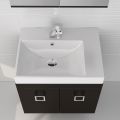 Orabella Raven 60 - Wall hung bathroom furniture with porcelain Olympia washbasin