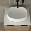 Orabella Solid Surface 60 - Κρεμαστό Έπιπλο Μπάνιου για επικαθήμενο νιπτήρα