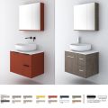Orabella Solid Surface 70 - Wall hung bathroom furniture for countertop washbasin