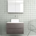 Orabella Solid Surface 80 - Wall hung bathroom furniture for countertop washbasin