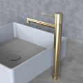 Orabella Terra Brushed gold - Single lever high riser basin mixer