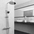 Orabella Terra - Shower column with a circular shower head Ø250 +3 colors