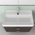 Orabella Touch 81 - Wall hung bathroom furniture with porcelain Tecla washbasin