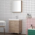 Orabella Vanity 65 Long - Floor standing bathroom furniture with porcelain Ege washbasin