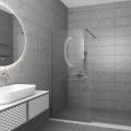 Serena Brushed nickel H200 100 cm