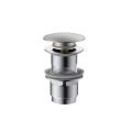 Click-clack basin waste Unslotted Brushed nickel
