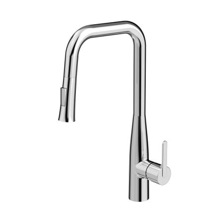 Orabella Comfort - Single lever kitchen mixer with pull out spray 2 exits C/B